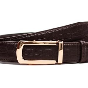 WildHorn Men's Genuine Leather Belt for Men| Premium Auto-Lock Buckle | Adjustable up to 48” | Formal & Casual Wear | Micro-Adjust Fit | Stylish Gift Box Included